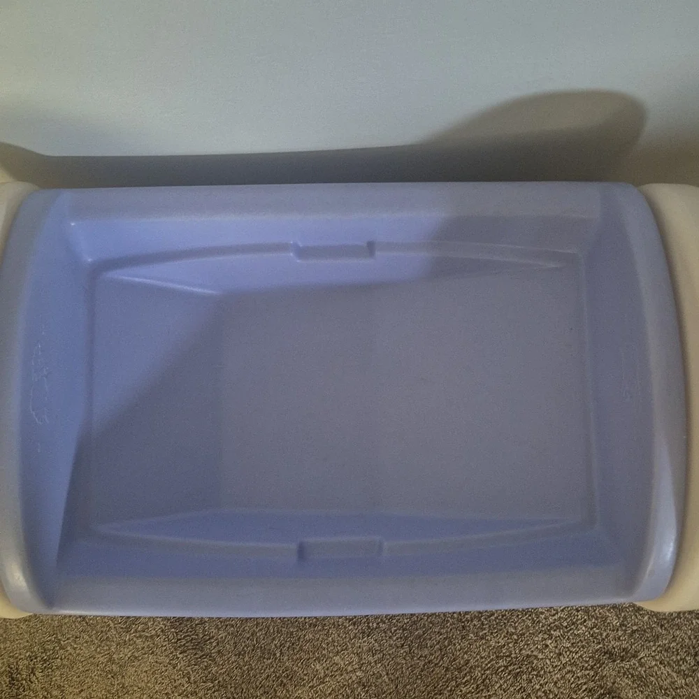 Little Tikes Purple & White Toy Storage Changing Table/Bassinet/Storage  RARE